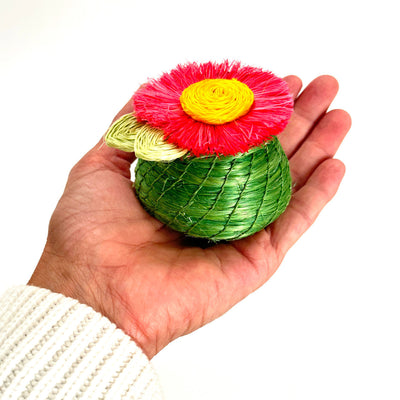 Pink Sunflower Tiny Basket by Mbare Ltd - product image 2 for Resin Society