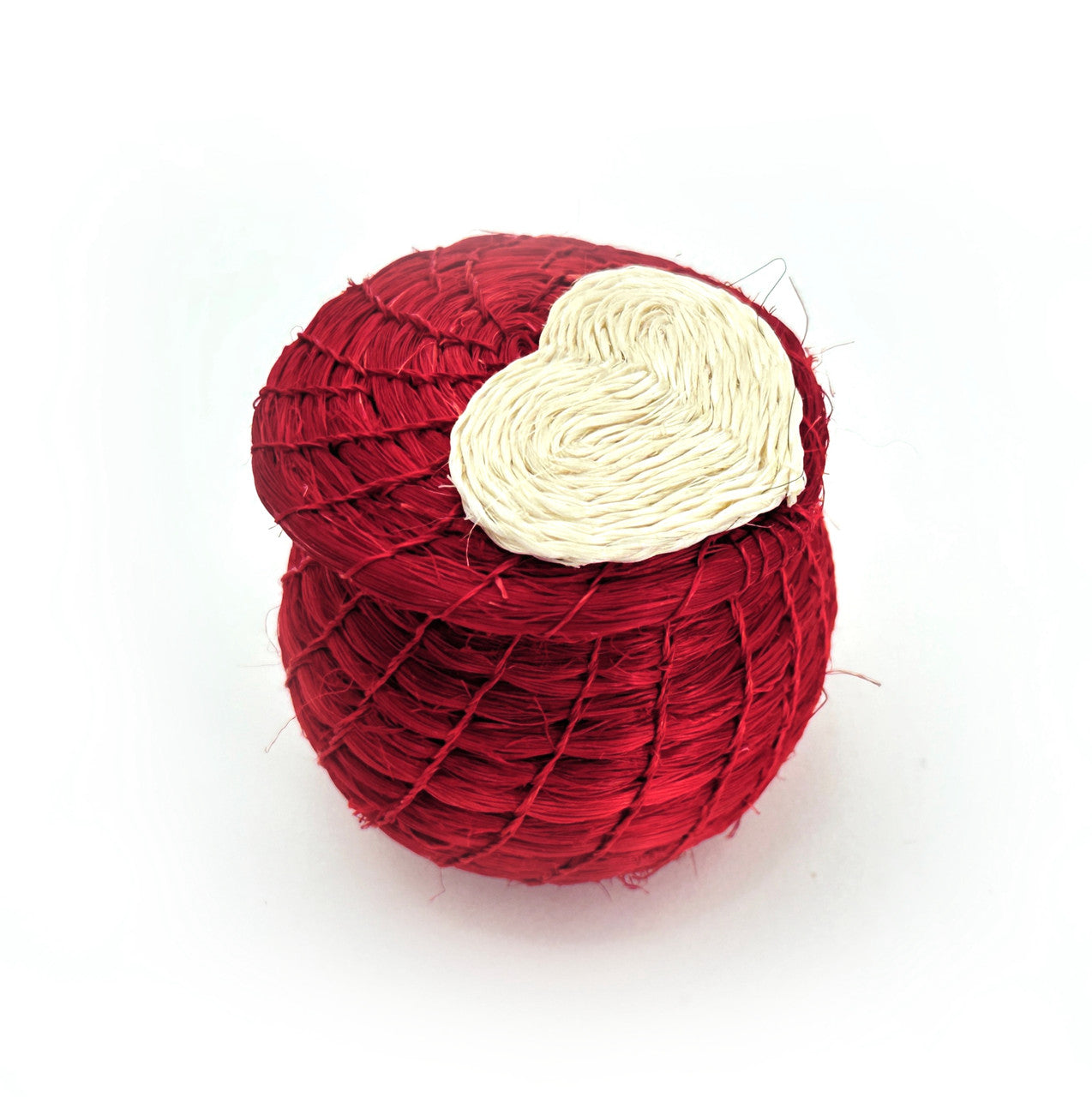 Red Tiny Basket with Love Heart by Mbare Ltd - main product image for Resin Society