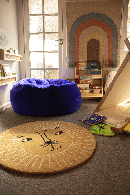 Shearling Handmade Pouf by Homelosophy