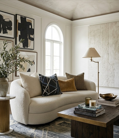 Simpatico Pillow Cover in Raven, Kelly Wearstler Textiles