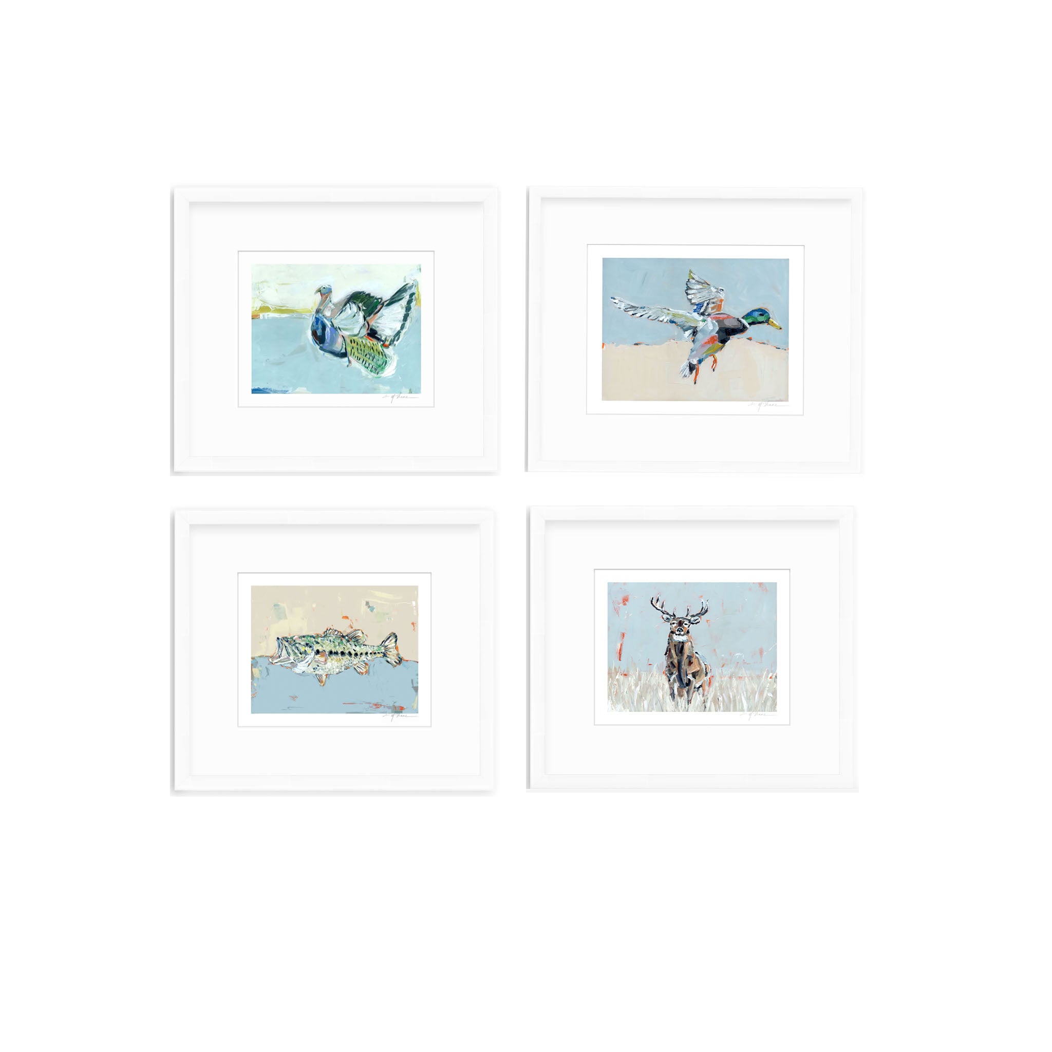 Southern Raised Mallard Fish Deer Turkey Fine Art Print by Chelsea McShane Art - product image 10 for Resin Society