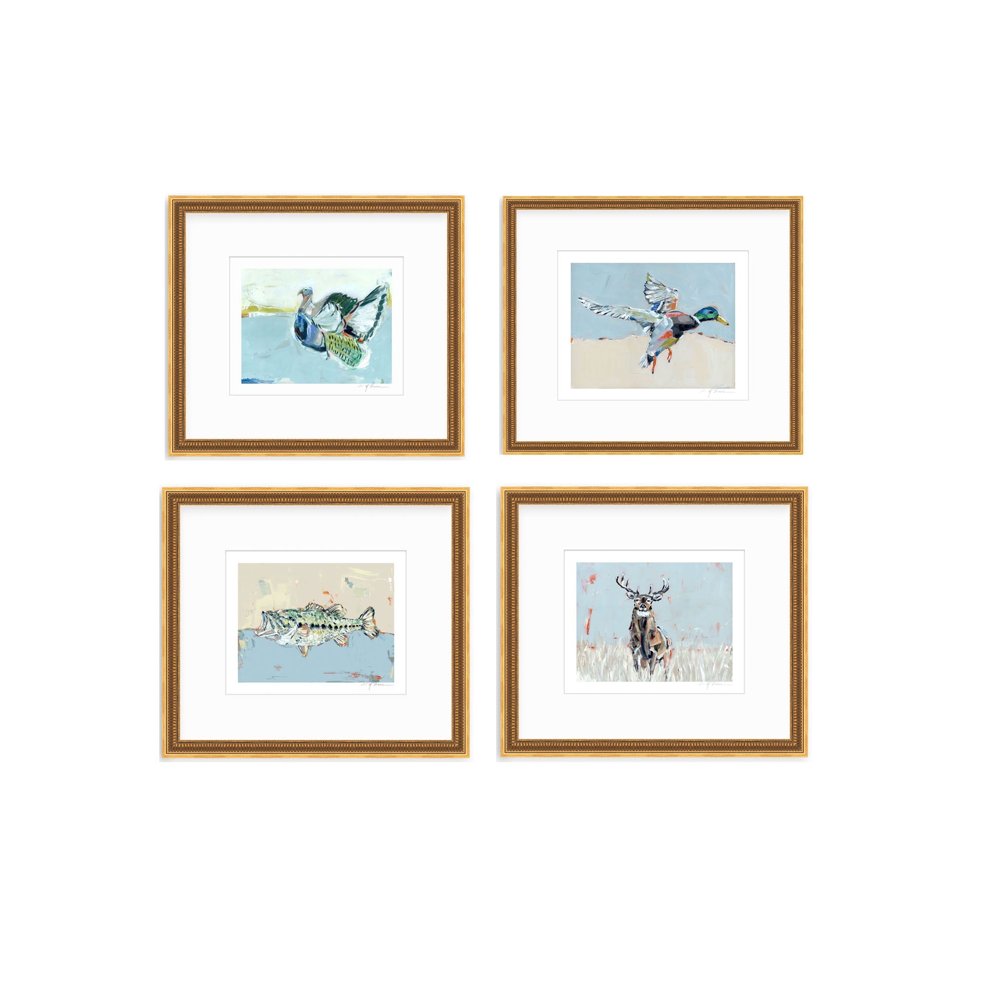 Southern Raised Mallard Fish Deer Turkey Fine Art Print by Chelsea McShane Art - product image 18 for Resin Society