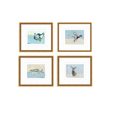 Southern Raised Mallard Fish Deer Turkey Fine Art Print by Chelsea McShane Art - product image 18 for Resin Society