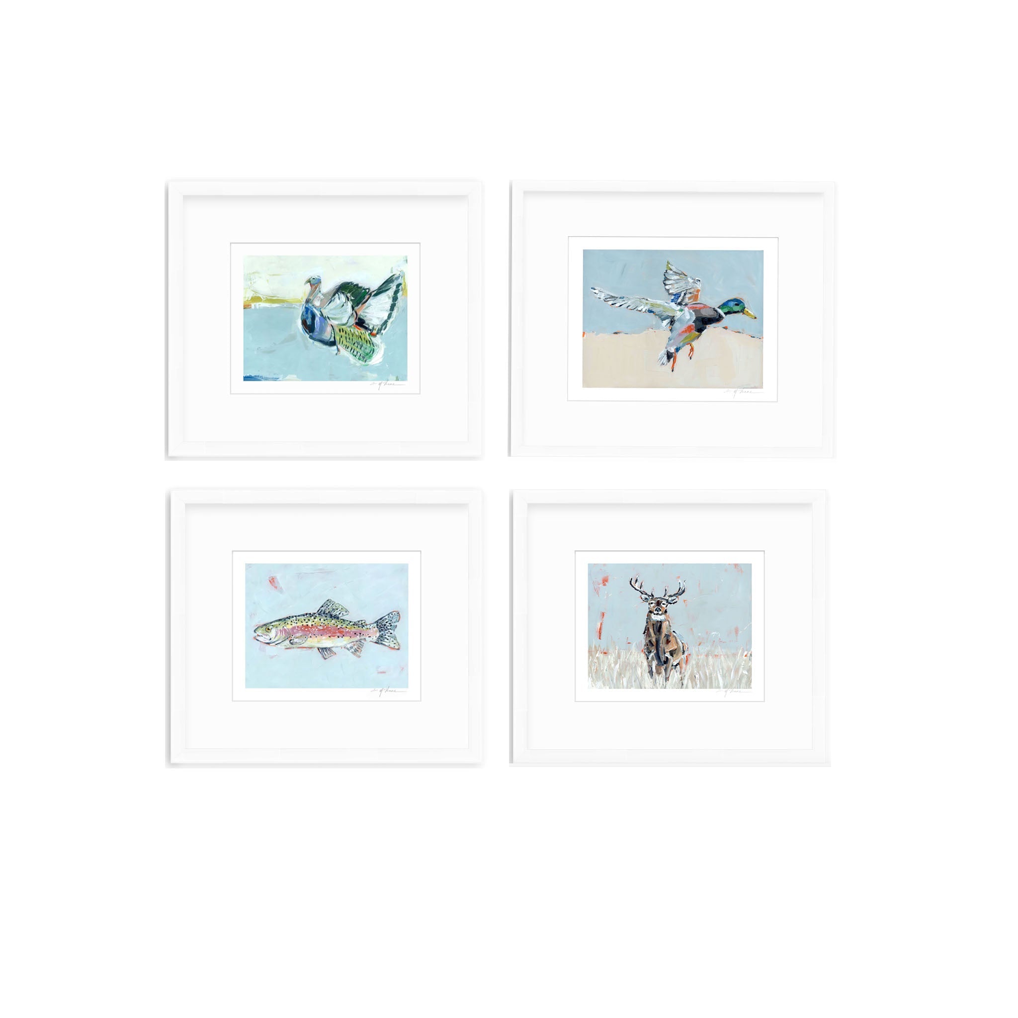 Southern Raised Mallard Fish Deer Turkey Fine Art Print by Chelsea McShane Art - product image 9 for Resin Society