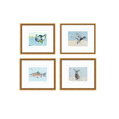 Southern Raised Mallard Fish Deer Turkey Fine Art Print by Chelsea McShane Art - product image 17 for Resin Society
