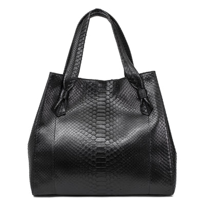 Large Black Python Shopper Bag by Allysa Payne Beverly Hills - product image 2 for Resin Society