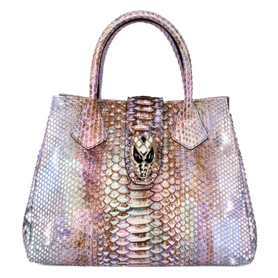 Iridescent Python Bag with Snake Head Accessory by Allysa Payne Beverly Hills - main product image for Resin Society