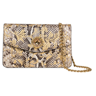 Arabesque Python Clutch With Custom Swarovski Stone by Allysa Payne Beverly Hills - product image 2 for Resin Society