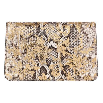 Arabesque Python Clutch With Custom Swarovski Stone by Allysa Payne Beverly Hills - product image 4 for Resin Society