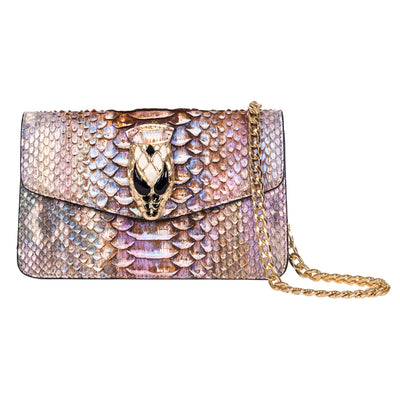 Iridescent Python Clutch with Snake Head by Allysa Payne Beverly Hills - product image 2 for Resin Society