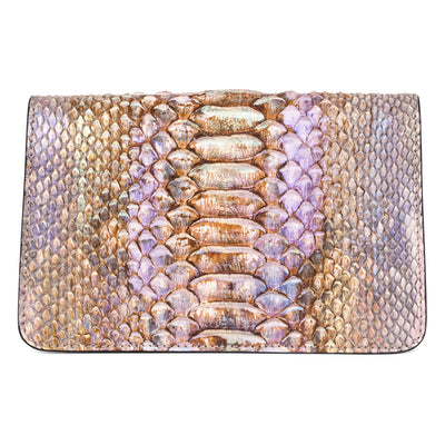 Iridescent Python Clutch With Custom Swarovski Stone by Allysa Payne Beverly Hills - product image 4 for Resin Society