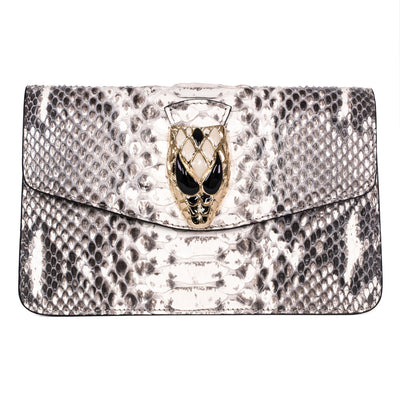 Natural Python Clutch With Snake Head by Allysa Payne Beverly Hills - product image 3 for Resin Society