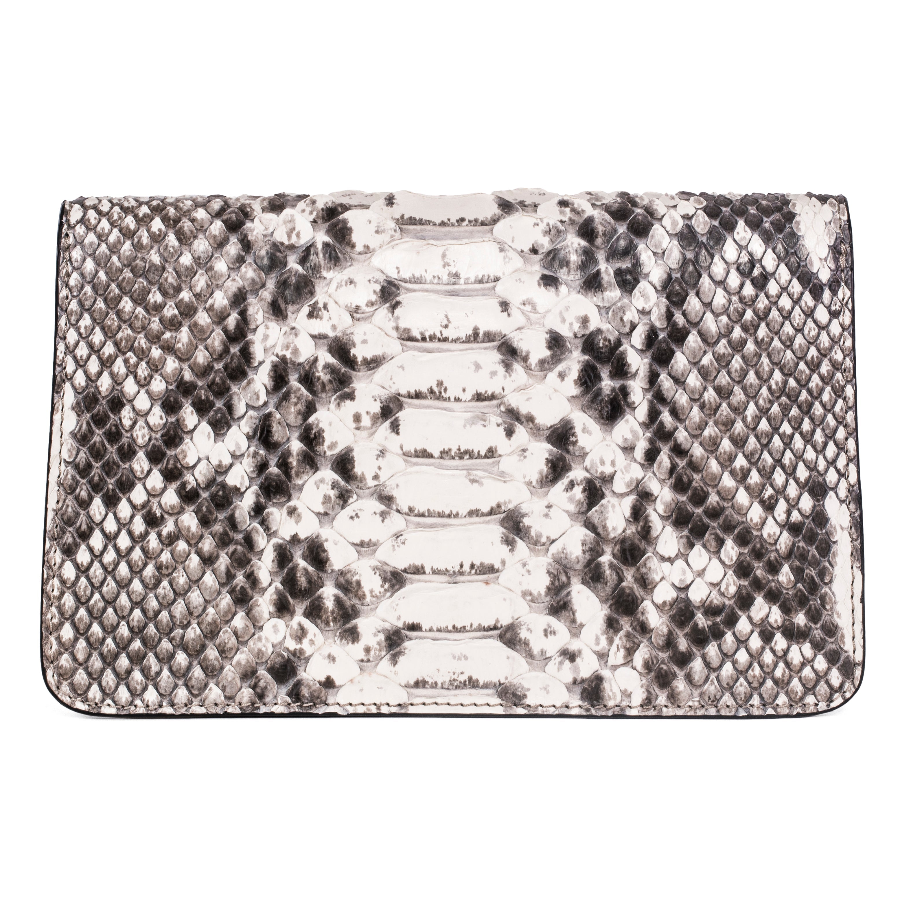 Natural Python Clutch With Custom Swarovski Stone by Allysa Payne Beverly Hills - product image 4 for Resin Society