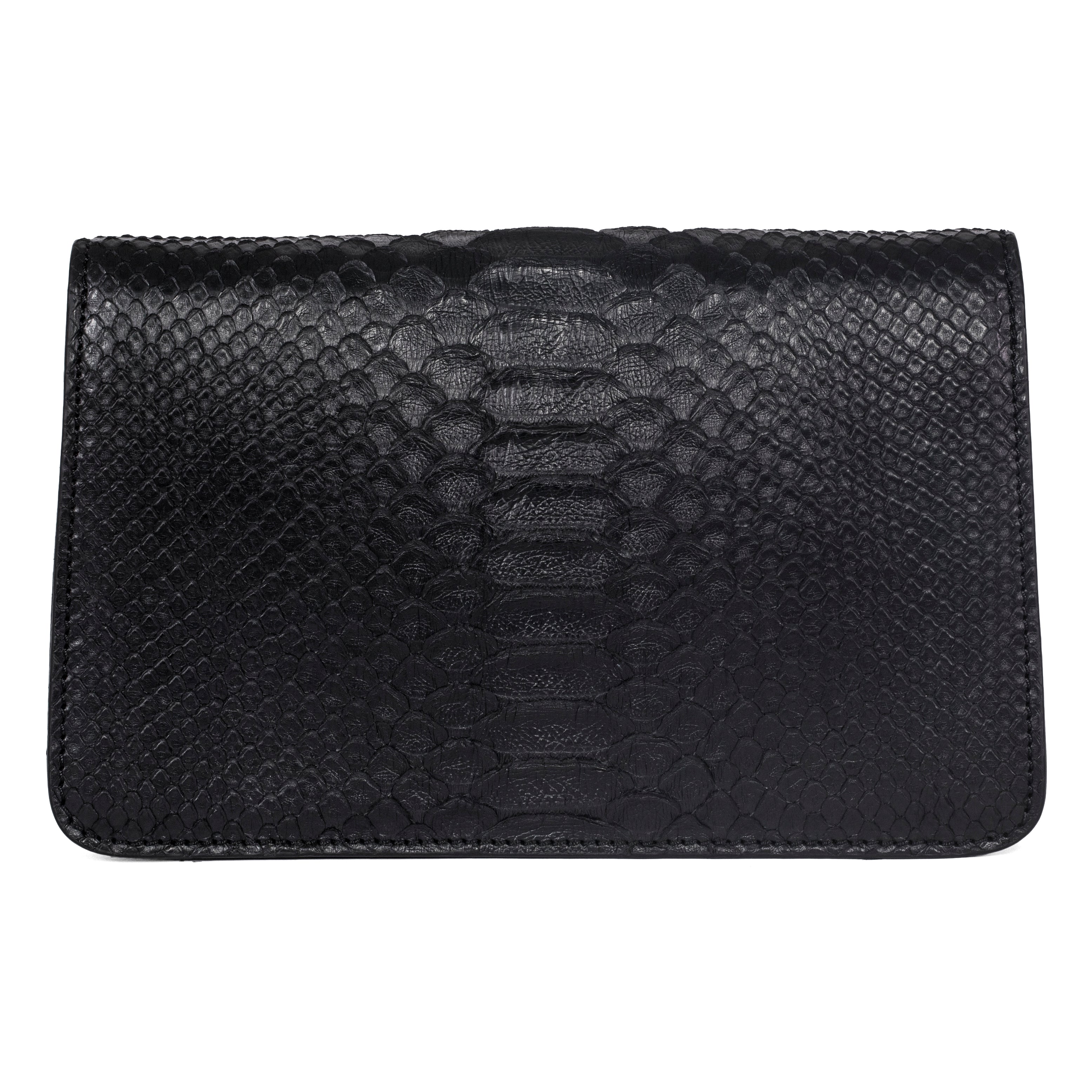 Black Python Clutch with Custom Swarovski Stone by Allysa Payne Beverly Hills - product image 4 for Resin Society