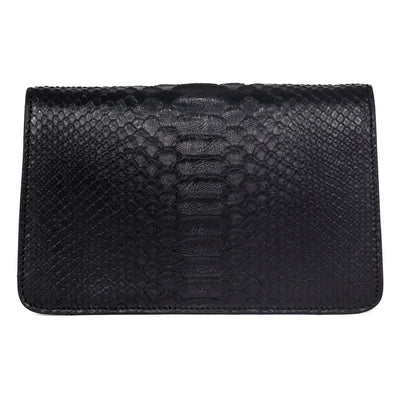 Black Python Clutch with Custom Swarovski Stone by Allysa Payne Beverly Hills - product image 4 for Resin Society