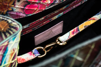 Large Floral Leather Tote Bag by Allysa Payne Beverly Hills - product image 6 for Resin Society