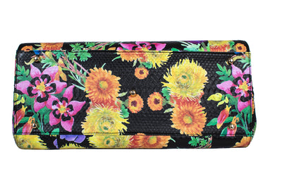 Large Floral Python Bag with Gold Snake Accessories by Allysa Payne Beverly Hills - product image 5 for Resin Society