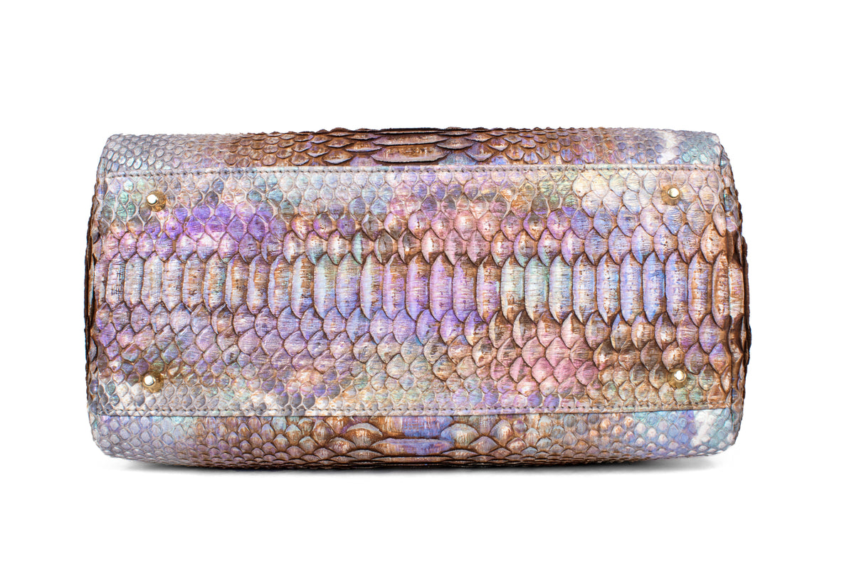 Iridescent Python Bag with Snake Head Accessory by Allysa Payne Beverly Hills - product image 4 for Resin Society
