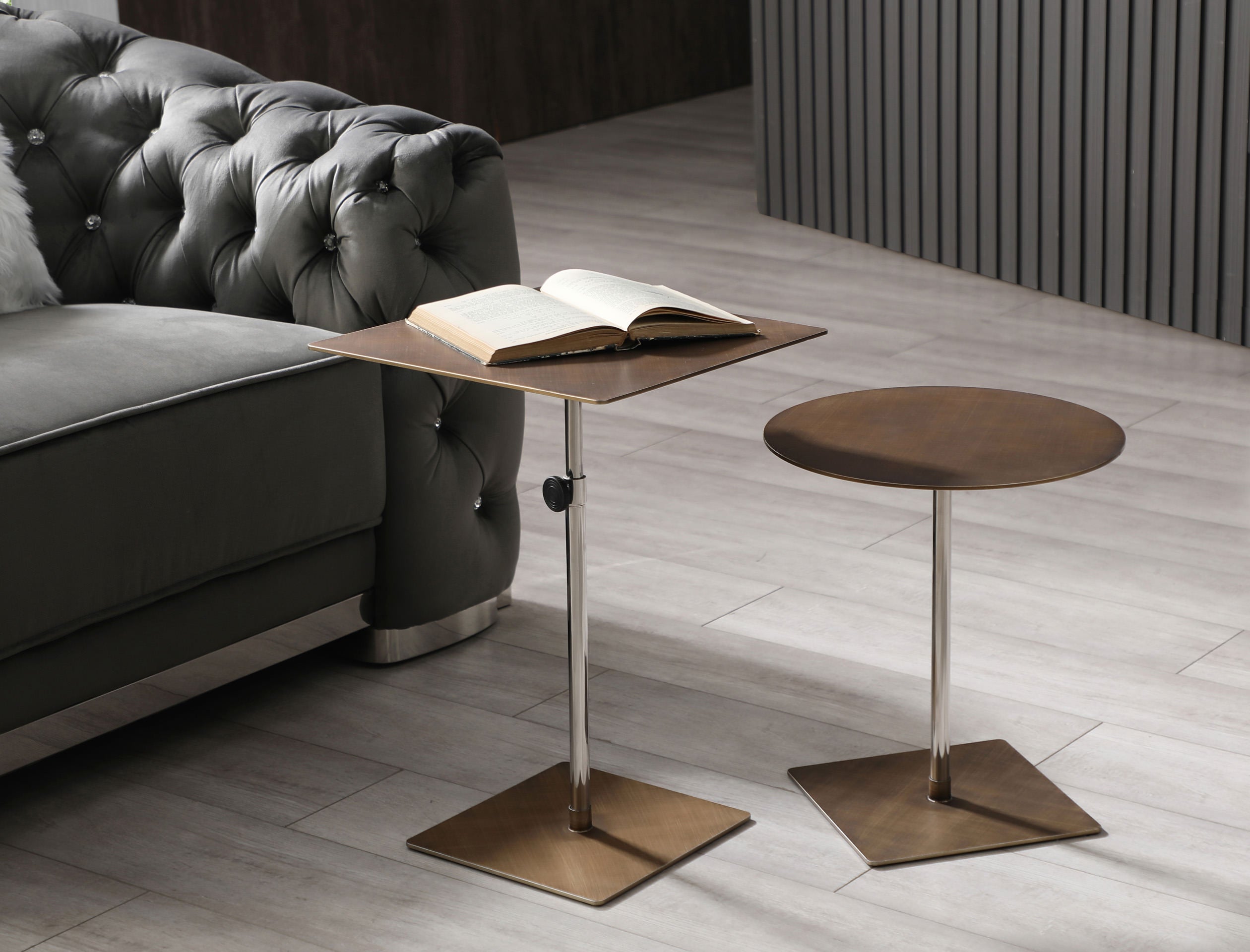 Karley Square Side Table detail image - Resin Society