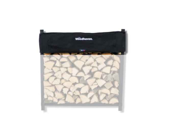 Woodhaven Standard Firewood Rack Seasoning Cover in various sizes