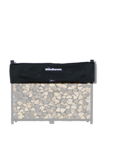 Woodhaven Standard Firewood Rack Seasoning Cover in various sizes