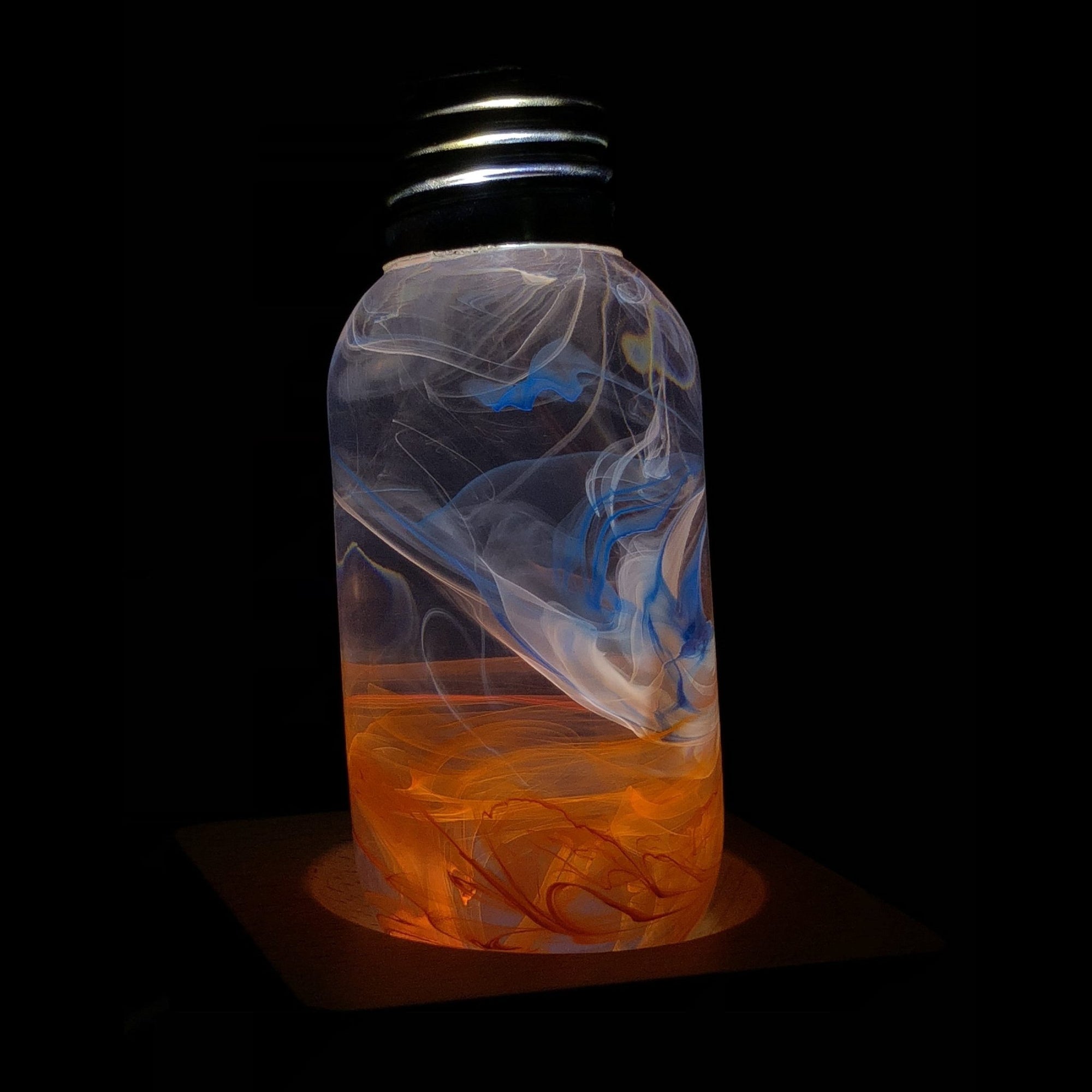 EP Light Sunrise handcrafted resin LED bulb with wooden base options