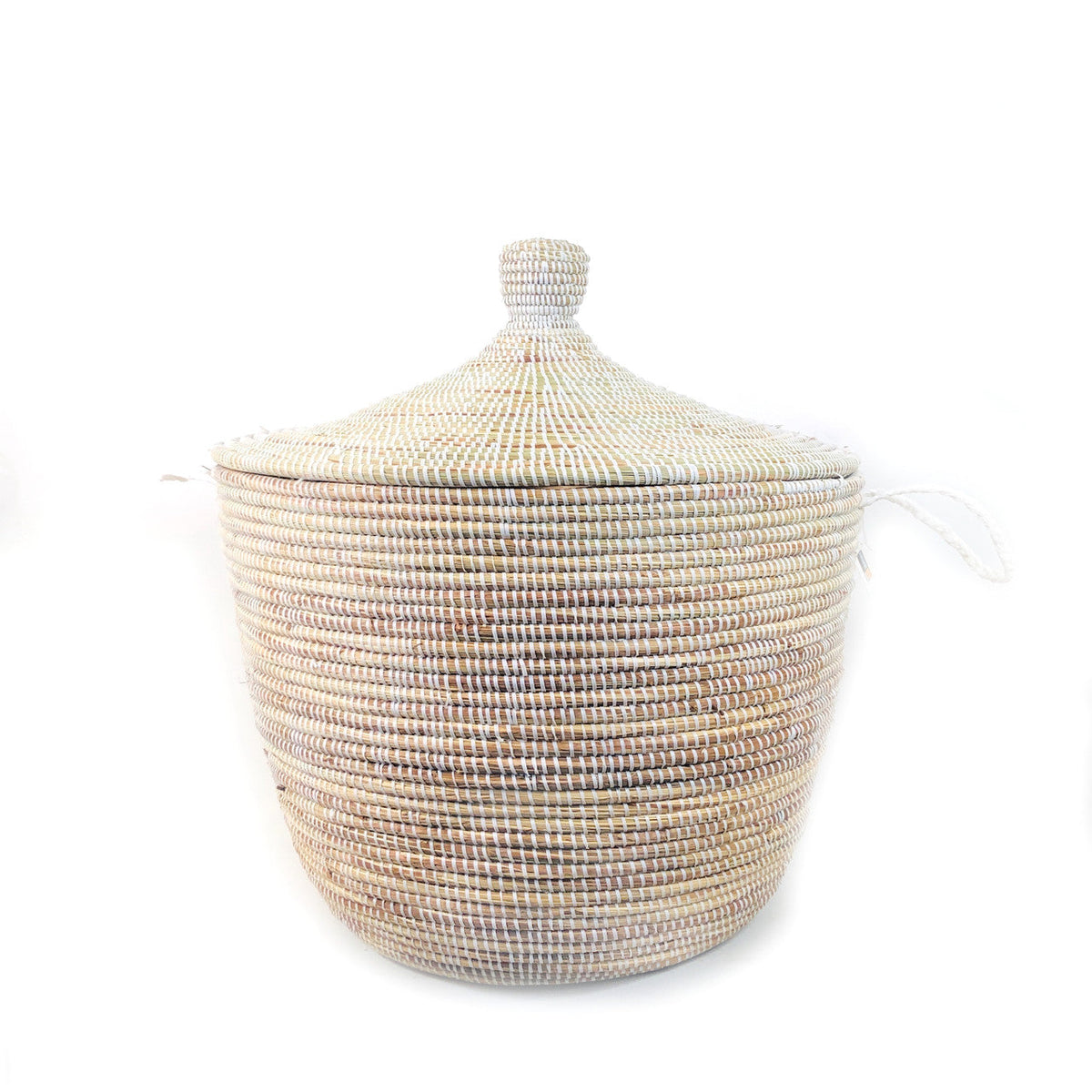 White Floor Basket by Mbare Ltd - main product image for Resin Society