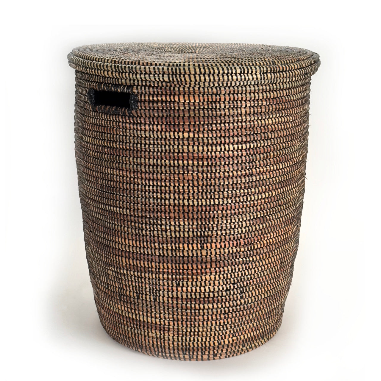 Black Flat Lid Basket - Large by Mbare Ltd - main product image for Resin Society