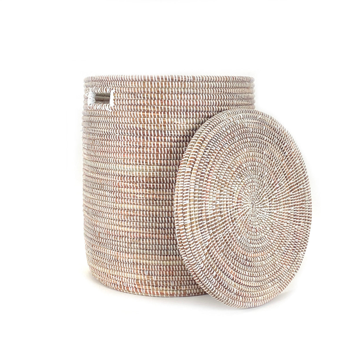 White Flat Lid Basket - Large by Mbare Ltd - product image 2 for Resin Society