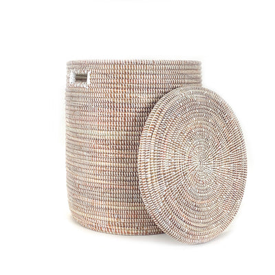 White Flat Lid Basket - Large by Mbare Ltd - product image 2 for Resin Society