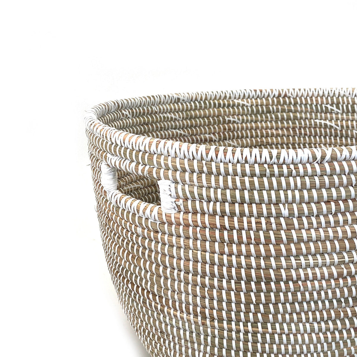 White Oval Basket by Mbare Ltd - product image 4 for Resin Society