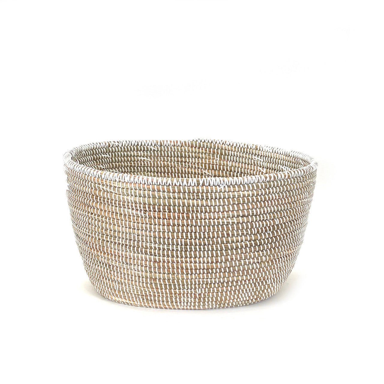White Oval Basket by Mbare Ltd - product image 5 for Resin Society