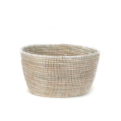 White Oval Basket by Mbare Ltd - product image 5 for Resin Society
