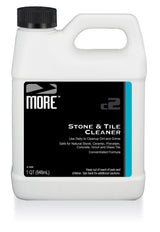 Bottles of MORE® Stone & Tile Cleaner in quart and gallon sizes displayed on white background