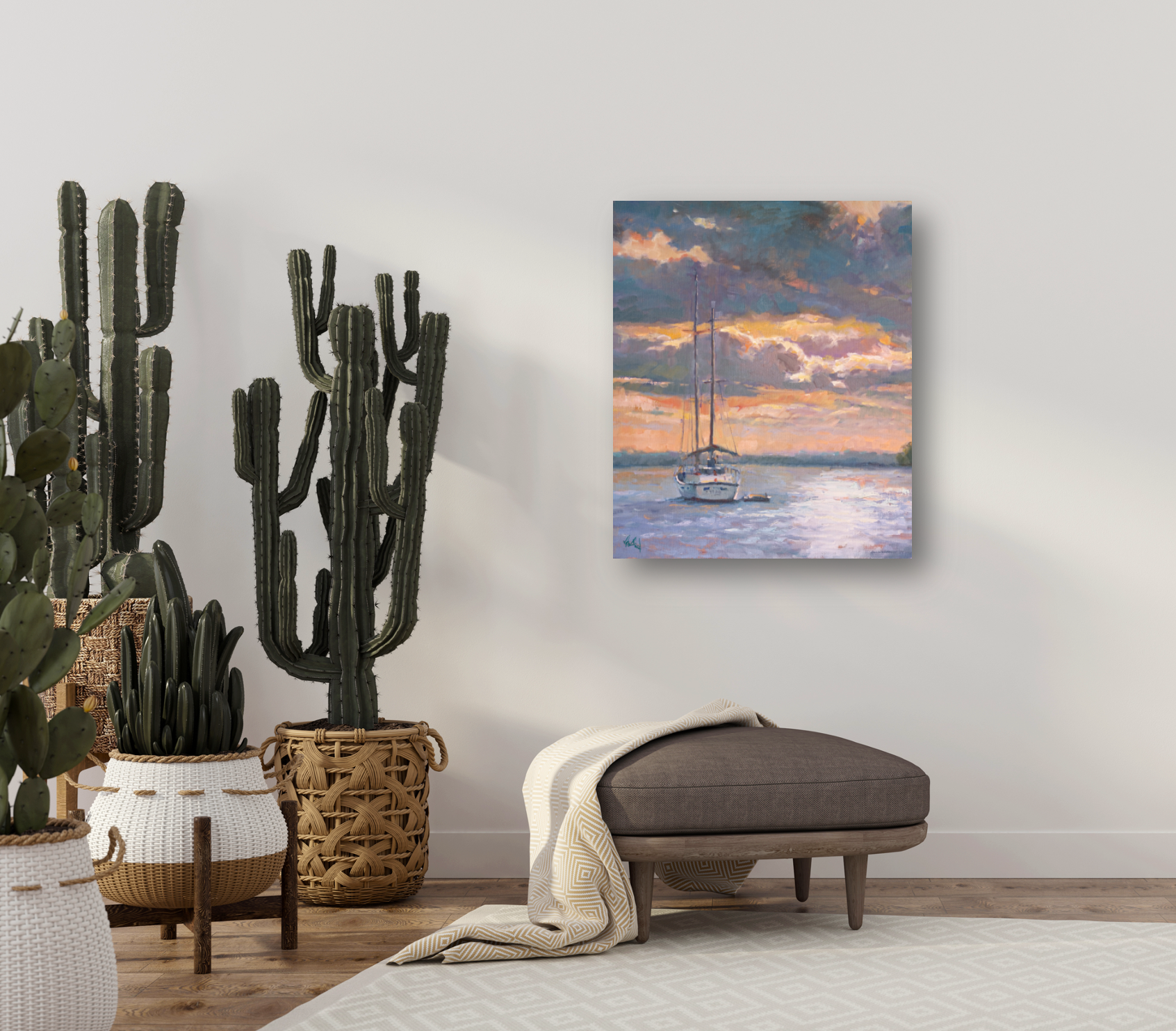 Safe Harbor Artist Enhanced Canvas Print by John Beard Collection - product image 4 for Resin Society