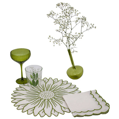 Sage Ribbed Coupe - Set of 4 by Ro'Table - product image 9 for Resin Society