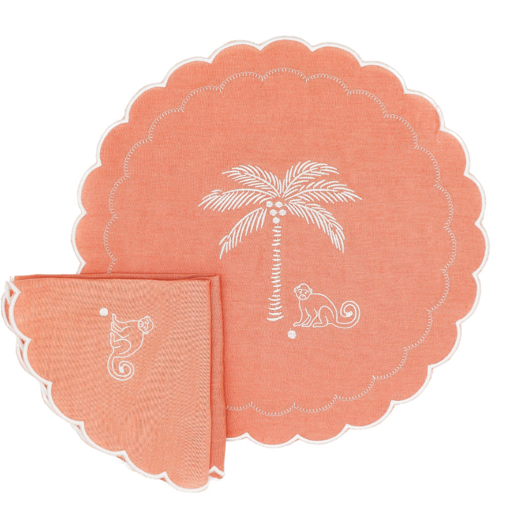 Dusky Rose Simia Napkin - Set of 4 by Ro'Table - product image 2 for Resin Society