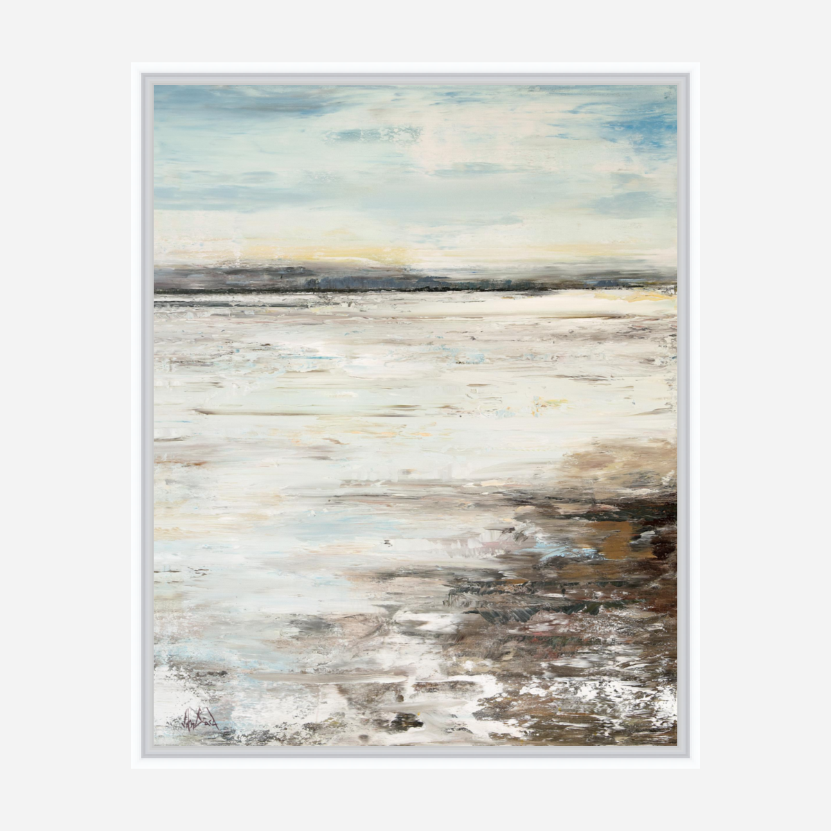 Sand Bar Artist Enhanced Canvas Print by John Beard Collection - product image 6 for Resin Society