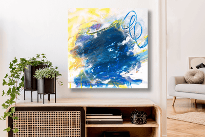Sapphire Artist Enhanced Canvas Print by John Beard Collection - product image 4 for Resin Society