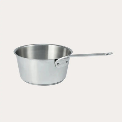 CRISTEL USA Saucepan without lid from the 1826® collection with brushed stainless steel finish and polished handle
