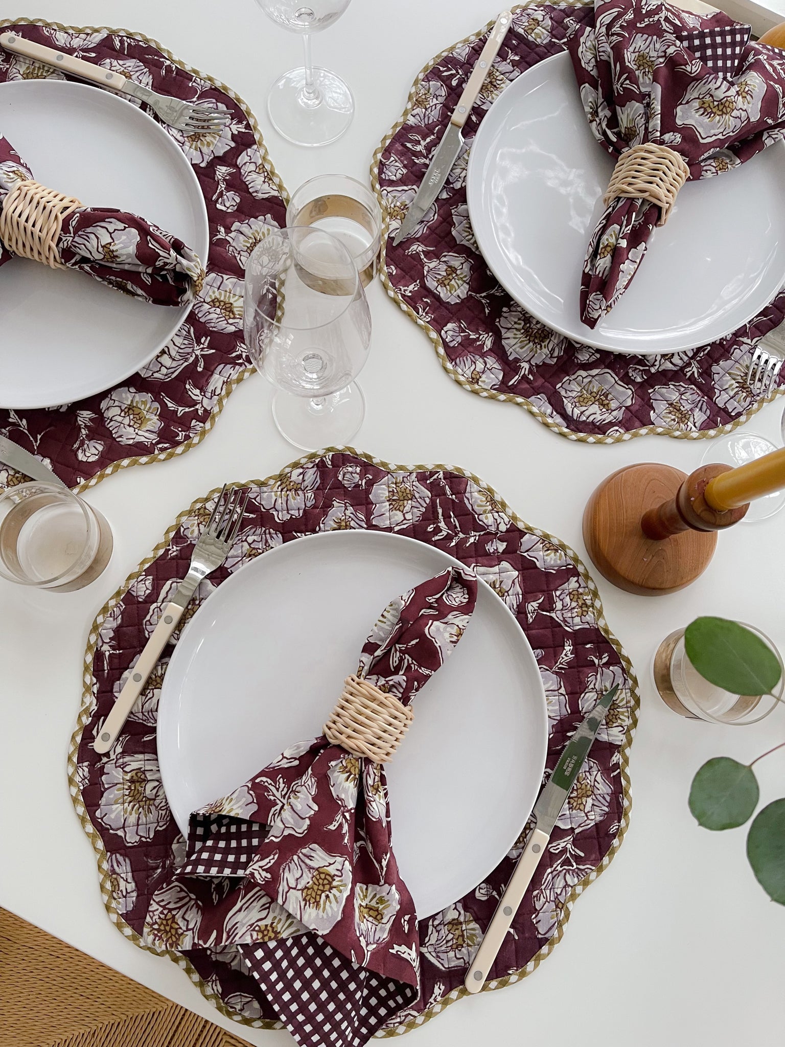 Floral Scalloped Placemats by Sarah Spiegel - product image 6 for Resin Society