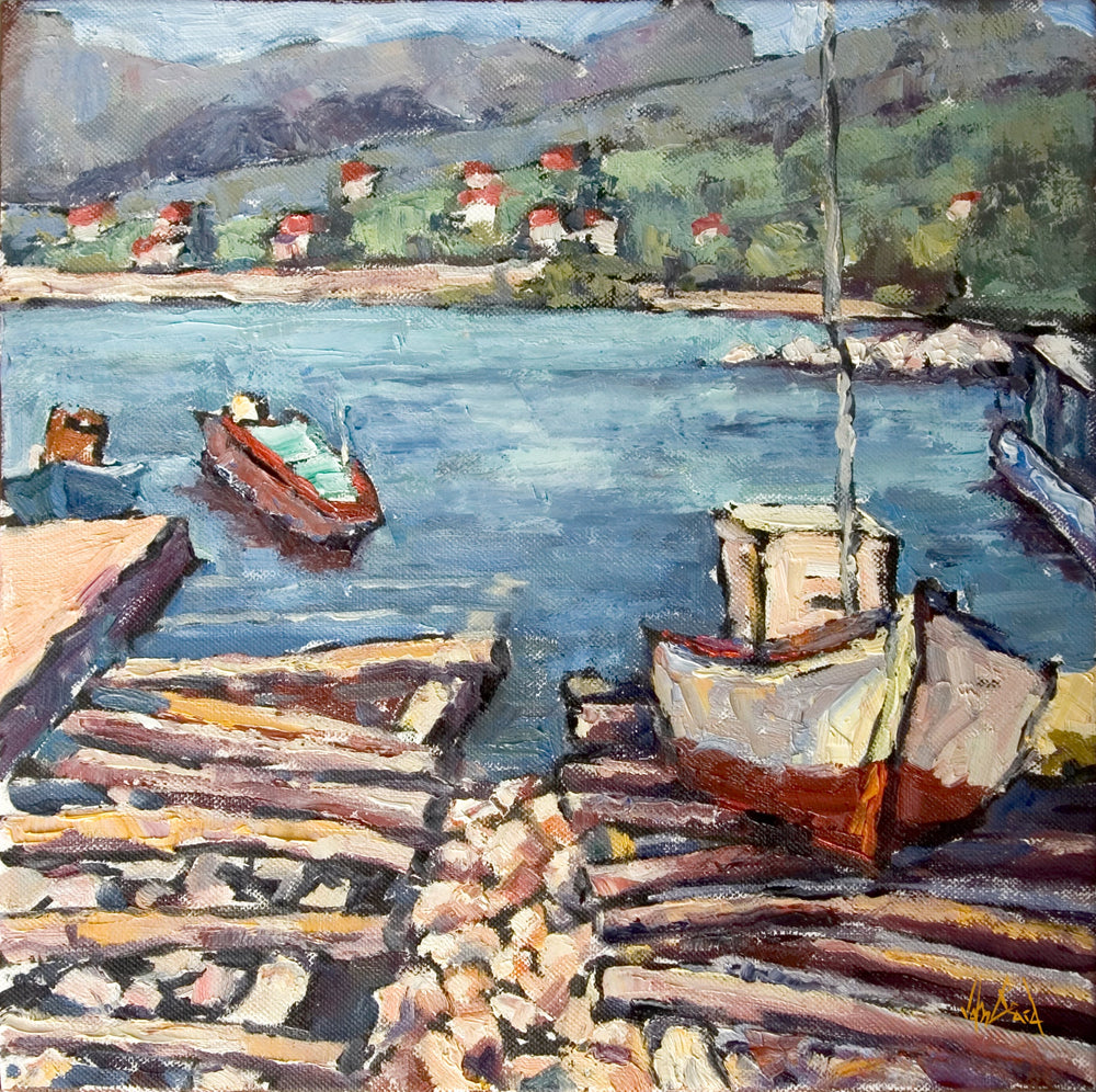 Scenes from Portugal I Artist Canvas Enhanced Print by John Beard Collection - main product image for Resin Society