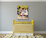 Schoolyard Artist Enhanced Canvas Print by John Beard Collection - product image 2 for Resin Society