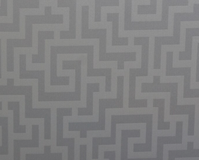 Greek Key Pillow Cover in Silver