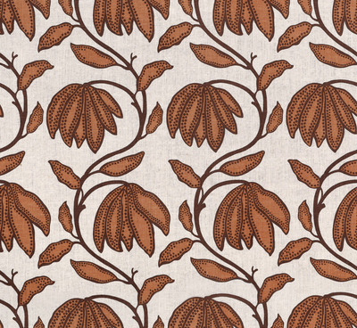 Desert Floral Pillow Cover in Ochre, Thibaut Pillows