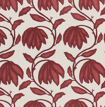 Desert Floral Pillow Cover in Sunbaked Red, Thibaut Pillows