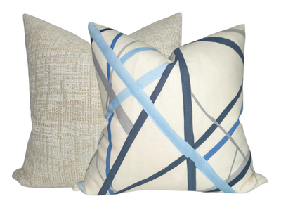 Simpatico Pillow Cover in Sky, Kelly Wearstler Textiles