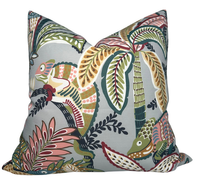 Iggy Performance Pillow Cover in Desert featuring printed Thibaut fabric