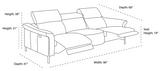 Martine Recliner Sofa by DEKOR - product image 7 for Resin Society