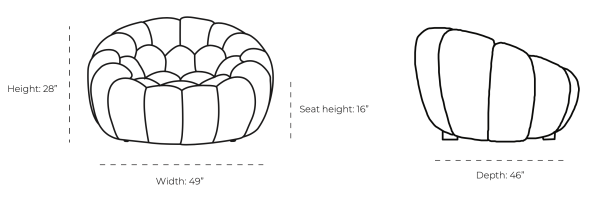 Nest Curved Armchair detail image - Resin Society